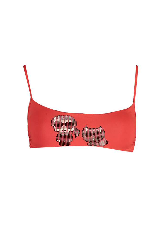 Bikiinitop naistele Karl Lagerfeld Beachwear KL22WTP04, punane hind ja info | Naiste ujumisriided | kaup24.ee