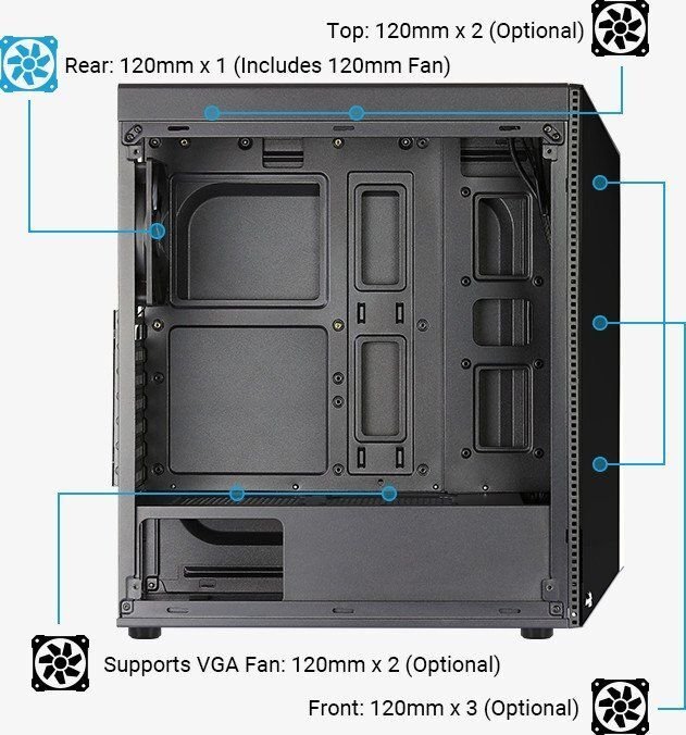 Aerocool ACCM-PV14012.11 цена и информация | Arvutikorpused | kaup24.ee