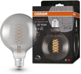 Лампы Osram Vintage 1906 LED 7,8 Вт 360 лм шаровидной формы, диаметр 125 мм, срок службы до 15 000 часов Замена 48 Вт цена и информация | Лампочки | kaup24.ee