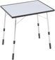 Lafuma kokkupandav, reguleeritava kõrgusega laud, ilmastikukindel, süsinik (hall), 72,5 x 60,5 cm цена и информация | Matkamööbel | kaup24.ee