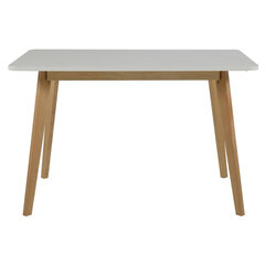 Обеденный стол Raven, белый/коричневый цена и информация | Кухонные и обеденные столы | kaup24.ee