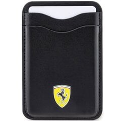 Ferrari Wallet Card Slot FEWCMRSIK czarny|black MagSafe Leather 2023 Collection FEWCMRSIK цена и информация | Женские кошельки, держатели для карточек | kaup24.ee