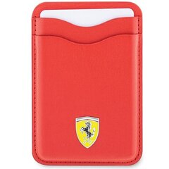 Ferrari Wallet Card Slot FEWCMRSIR czerwony|red MagSafe Leather 2023 Collection FEWCMRSIR цена и информация | Женские кошельки, держатели для карточек | kaup24.ee