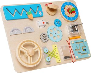 Ark miido Busy Board Деревянная сенсорная игрушка для детей цена и информация | Игрушки для малышей | kaup24.ee
