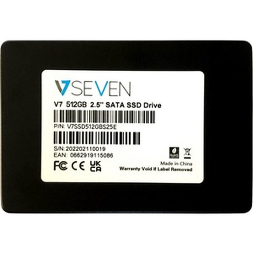 Kõvaketas V7 V7SSD512GBS25E 512 GB цена и информация | Välised kõvakettad (SSD, HDD) | kaup24.ee