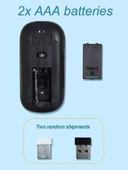 Беспроводная мышь для компьютера, Electronics LV-222, черная цена и информация | Мыши | kaup24.ee