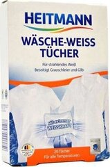 Valgendavad salvrätikud Heitmann, 20 tk цена и информация | Средства для стирки | kaup24.ee