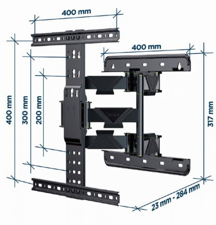 Gembird WM-65ST-01 Wall Mount For TV hind ja info | Monitori hoidjad | kaup24.ee