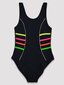 Sportlik ujumistrikoo tüdrukutele Yoclub KD-017, Must hind ja info | Tüdrukute trikood | kaup24.ee