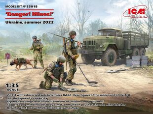 Liimitav mudel ICM 35018 Danger Mines Ukraine Summer 2022 1/35 hind ja info | Liimitavad mudelid | kaup24.ee