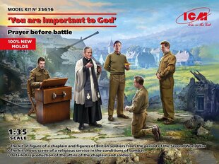 Liimitav mudel ICM 35616 Prayer before battle You are important to God 1/35 цена и информация | Склеиваемые модели | kaup24.ee