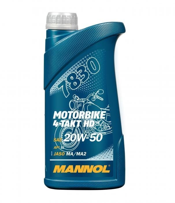 Õli Mannol 7830 Motorbike 4-Takt HD API SL SAE 20W-50, 1L цена и информация | Mootorrataste mootoriõlid | kaup24.ee