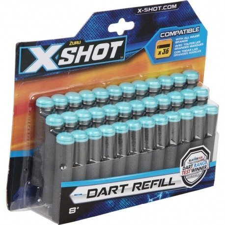 Padrunid Xshot Dart Refill, 36 tk, 3618 цена и информация | Poiste mänguasjad | kaup24.ee