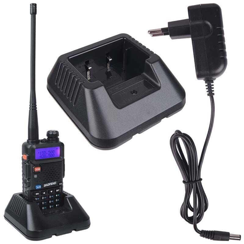 Raadiosaatja Baofeng UV-5R kõrvaklappide ja FM-raadio vastuvõtjaga hind ja info | Raadiosaatjad | kaup24.ee