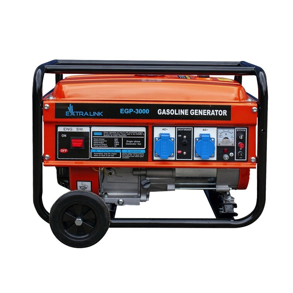 Bensiini elektrigeneraator Extralink EGP-3000, 3000W hind ja info | Generaatorid | kaup24.ee