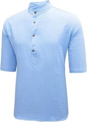Мужская рубашка Elegancity, синяя цена и информация | Мужские рубашки | kaup24.ee