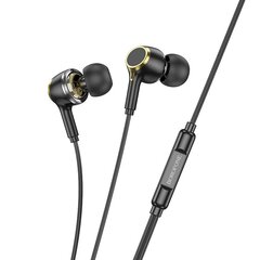 Borofone Earphones BM90 Miller with microphone Typ C black цена и информация | Наушники | kaup24.ee