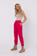 Vabaaja püksid naistele Made of Emotion, roosa цена и информация | Женские брюки | kaup24.ee