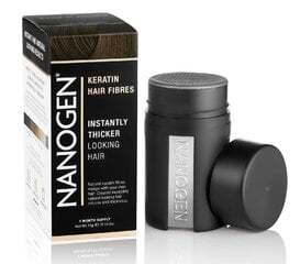 Juustele efekti andev puuder-kiud Nanogen Black 15 g hind ja info | Juuksevärvid | kaup24.ee