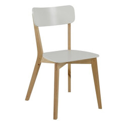 Комплект из 2-х стульев Raven, белый/коричневый цена и информация | Стулья для кухни и столовой | kaup24.ee