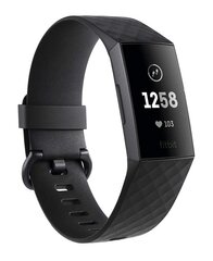 Nutivõru Fitbit Charge 3, Graphite/Must цена и информация | Фитнес-браслеты | kaup24.ee