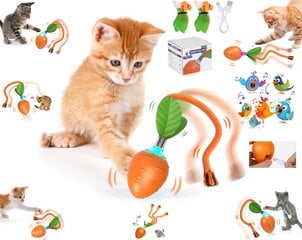 Interaktiivne mänguasi kassidele Smart Cat Ball Carrot Haplix цена и информация | Игрушки для кошек | kaup24.ee