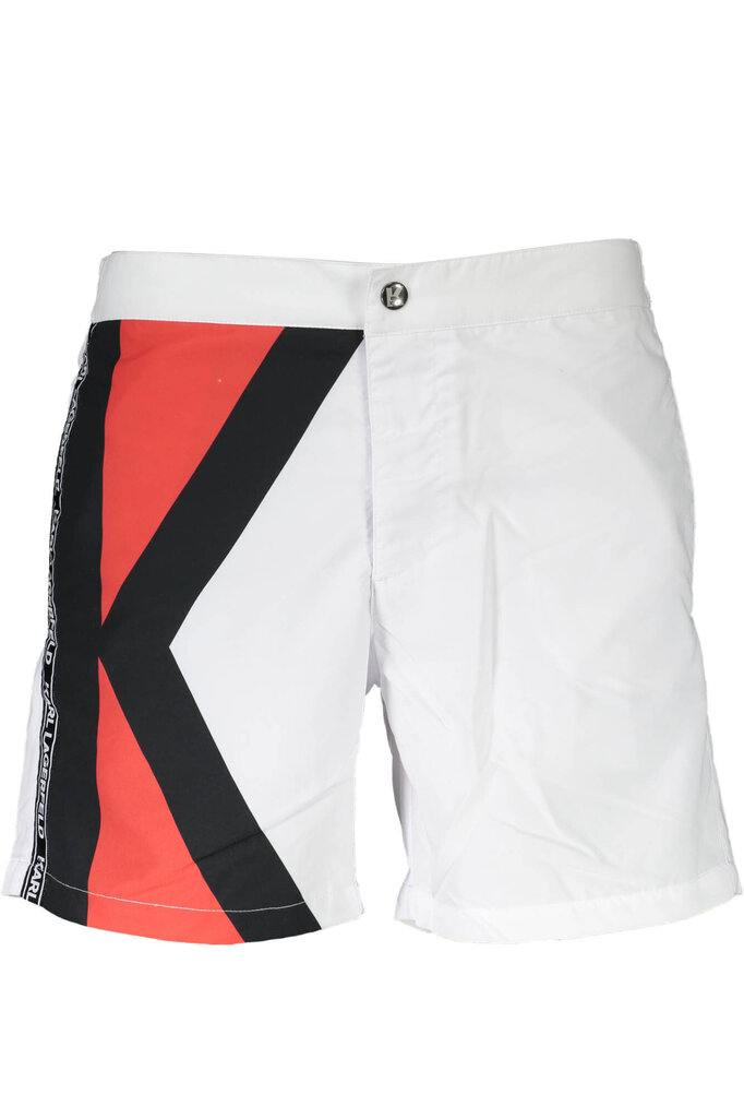 Ujumispüksid meestele Karl Lagerfeld Beachwear, valge hind ja info | Ujumispüksid, shortsid | kaup24.ee