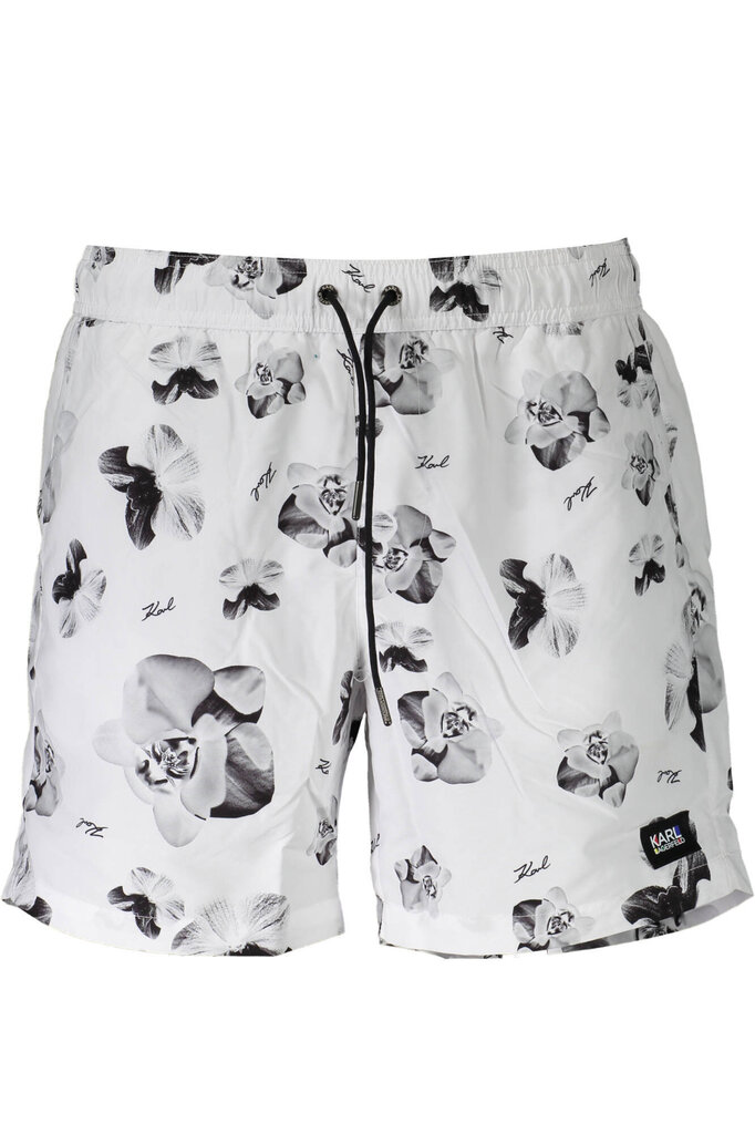 Ujumispüksid meestele Karl Lagerfeld Beachwear, valge цена и информация | Ujumispüksid, shortsid | kaup24.ee