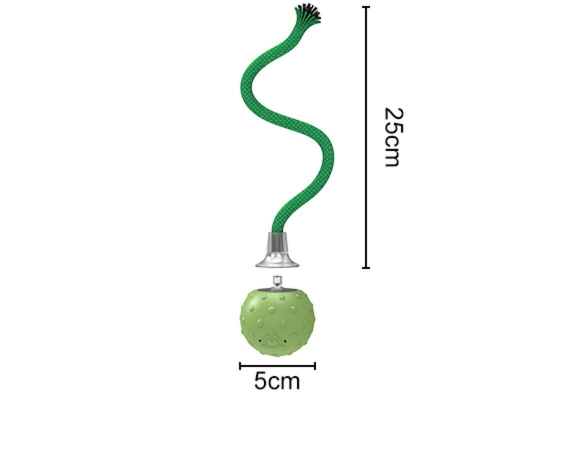 Interaktiivne nutikas mänguasi kassidele pallike Smart Cat Ball Green hind ja info | Mänguasjad kassidele | kaup24.ee