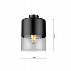 Led-lux rippvalgusti, must 3-punktiline E27 hind ja info | Rippvalgustid | kaup24.ee