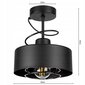 Led-lux ripplamp, must hind ja info | Rippvalgustid | kaup24.ee
