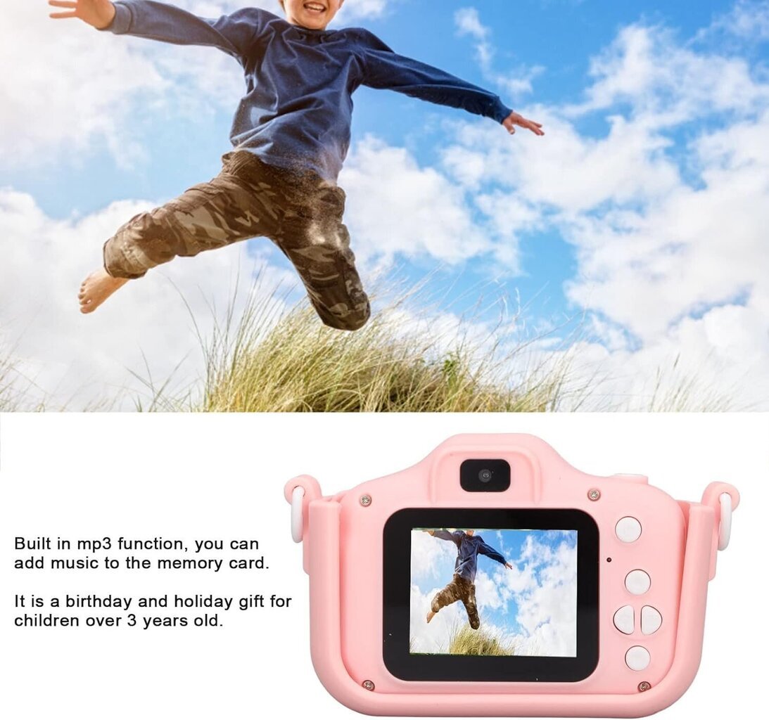 Digikaamera Kids, roosa hind ja info | Fotoaparaadid | kaup24.ee