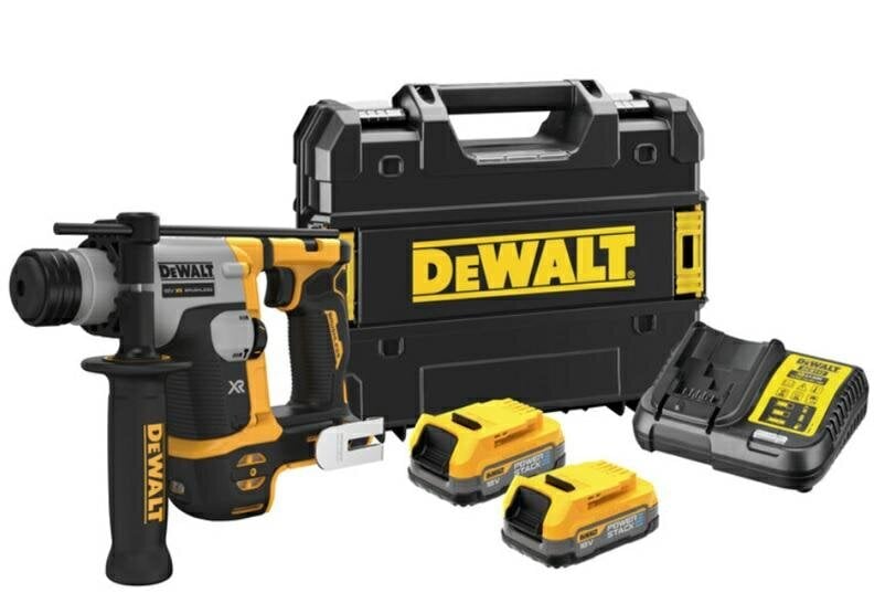 DEWALT PUURHAAMER SDS-PLUS 18V 1,4J 2x1,7Ah POWERSTACK DCH172E2T hind ja info | Lööktrellid | kaup24.ee