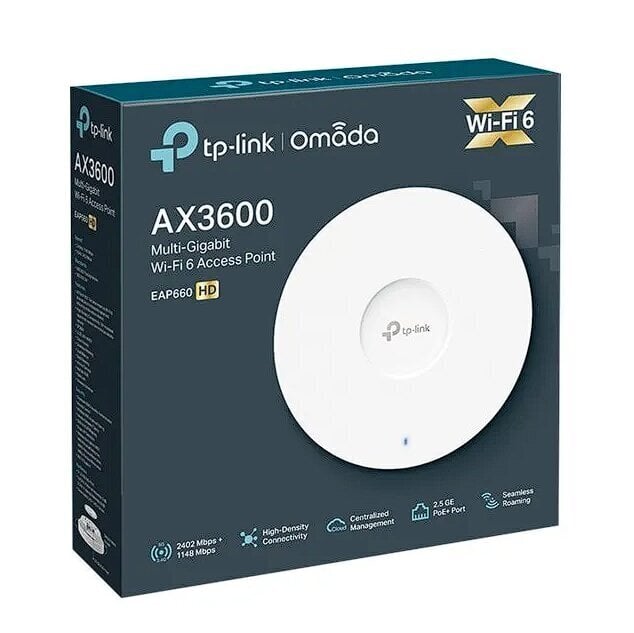 TP-Link Omada EAP660 HD AX3600 цена и информация | Juhtmeta pöörduspunktid  (Access Point) | kaup24.ee