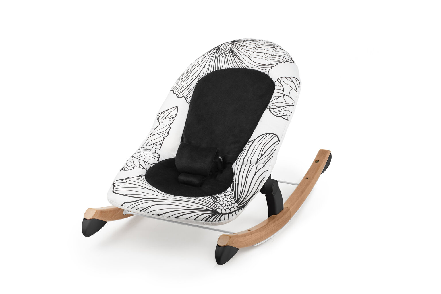 Lamamistool Kinderkraft Finio, (0-18 kg), black/white hind ja info | Beebi lamamistoolid | kaup24.ee