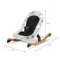 Lamamistool Kinderkraft Finio, (0-18 kg), black/white hind ja info | Beebi lamamistoolid | kaup24.ee