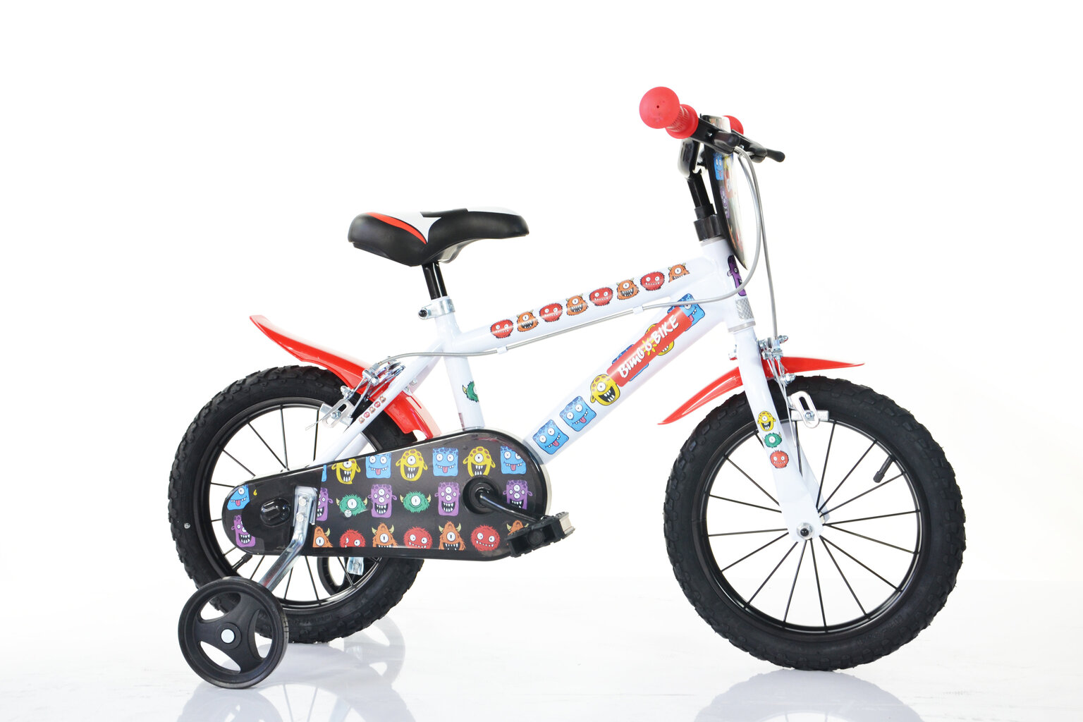 Poiste jalgratas Bimbo Bike 16", valge/punane hind ja info | Jalgrattad | kaup24.ee