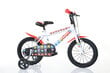 Poiste jalgratas Bimbo Bike 16", valge/punane цена и информация | Jalgrattad | kaup24.ee