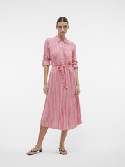 Vero Moda женское платье 10306597*01, розовый/белый 5715510625340 цена и информация | Платья | kaup24.ee