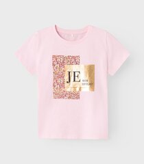 T-särk tüdrukutele Name It, roosa hind ja info | Tüdrukute särgid | kaup24.ee