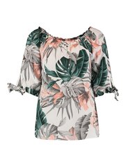Hailys женская блузка Lotty PL*3161, белый/зелёный 4067218803584 цена и информация | Женские блузки, рубашки | kaup24.ee