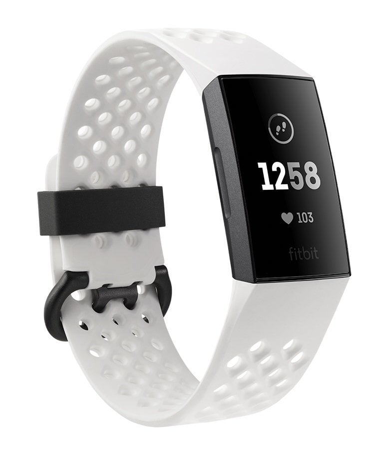 Nutivõru Fitbit Charge 3, Graphite/Valge hind ja info | Nutivõrud (fitness tracker) | kaup24.ee