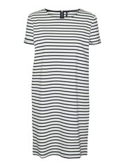Vero Moda женское платье 10307337*02, белый/тёмно-синий 5715515096428 цена и информация | Платья | kaup24.ee