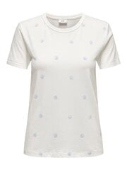 JDY женская футболка 15311702*02, белый/голубой 5715518030726 цена и информация | Женские футболки | kaup24.ee