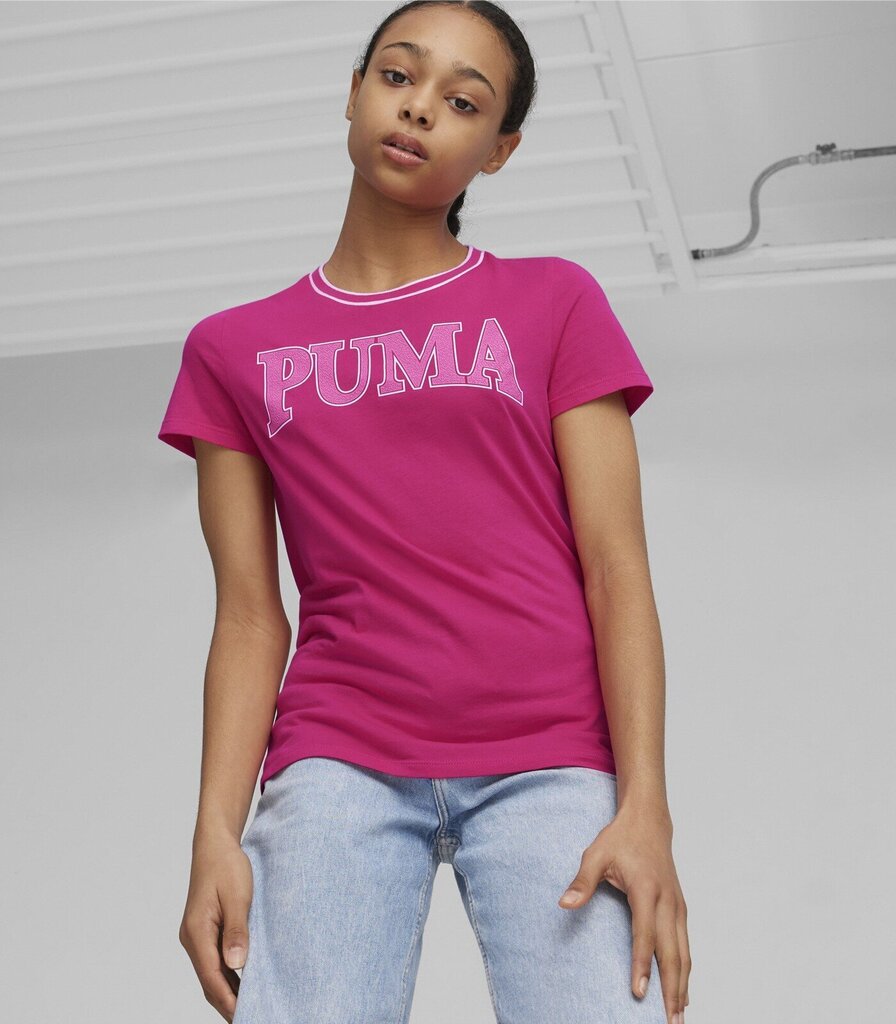 T-särk tüdrukutele Puma 679387*48, roosa hind ja info | Tüdrukute särgid | kaup24.ee