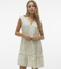 Vero Moda женское платье 10303765*02, натурально-белый/желтый 5715513204764 цена и информация | Платья | kaup24.ee