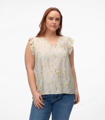 Vero Moda женская блузка 10305650*01, натурально-белый/желтый 5715513412718 цена и информация | Женские блузки, рубашки | kaup24.ee