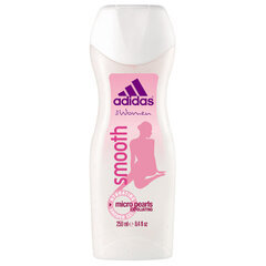 Dušigeel naistele Adidas smooth, 250 ml цена и информация | Масла, гели для душа | kaup24.ee