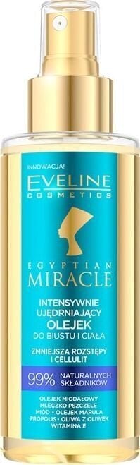 Kehaõli Eveline Cosmetics'i Egyptian Miracle Intensively Firming Bust and Body Oil, 150 ml hind ja info | Tselluliidivastane hooldus | kaup24.ee
