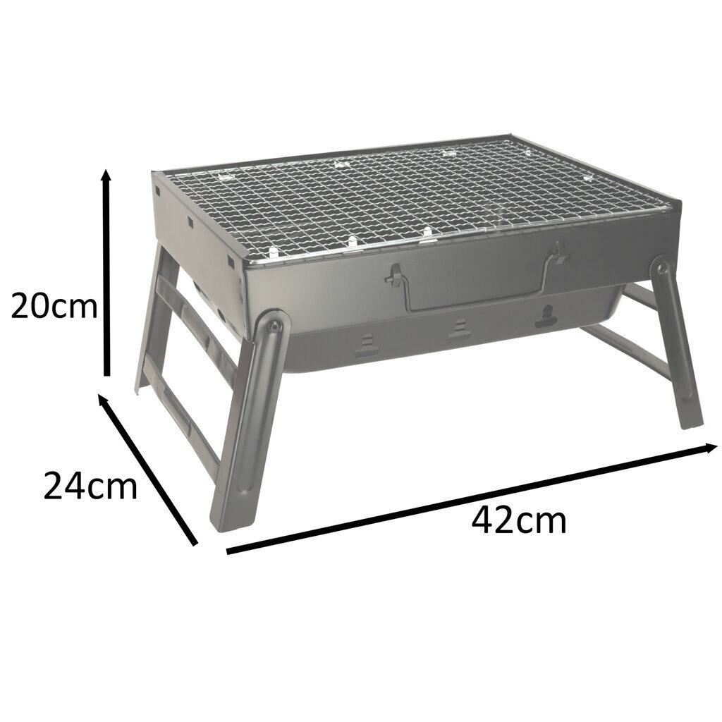 Kokkupandav grill R99, 42x20x24 cm, must hind ja info | Grillid | kaup24.ee